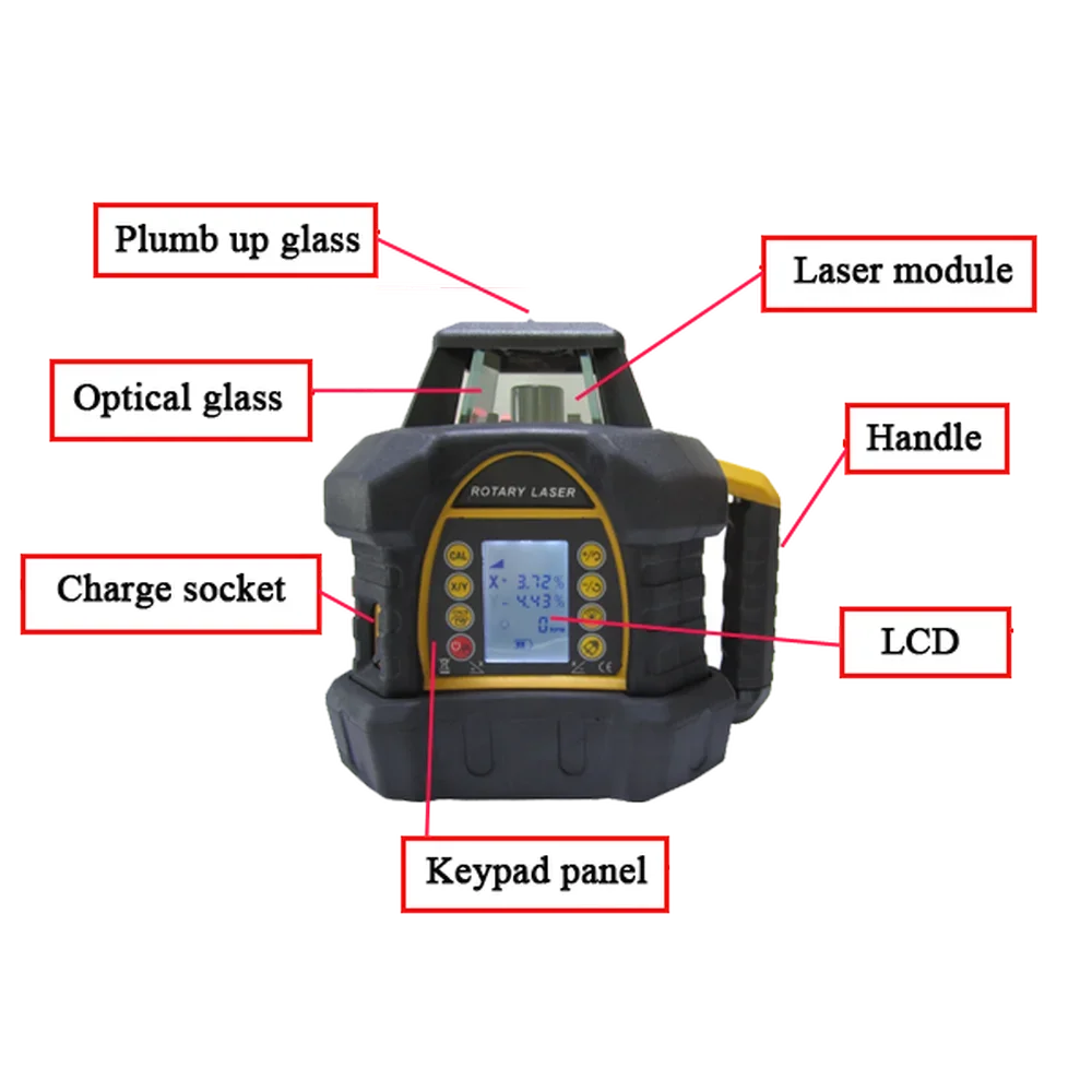 2025 Premium Products Professional 3D HWR206DG Green Laser Levels Self-Leveling 360 Horizontal & Vertical rotary laser