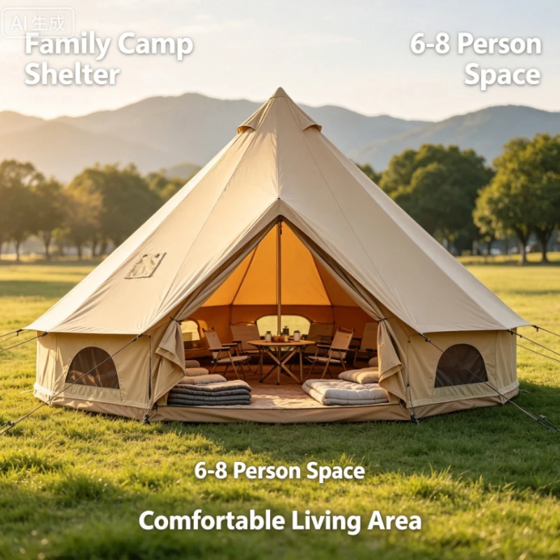 Outdoor Yurt Camping - Namiot piramida z tkaniny Oxford, wodoodporny