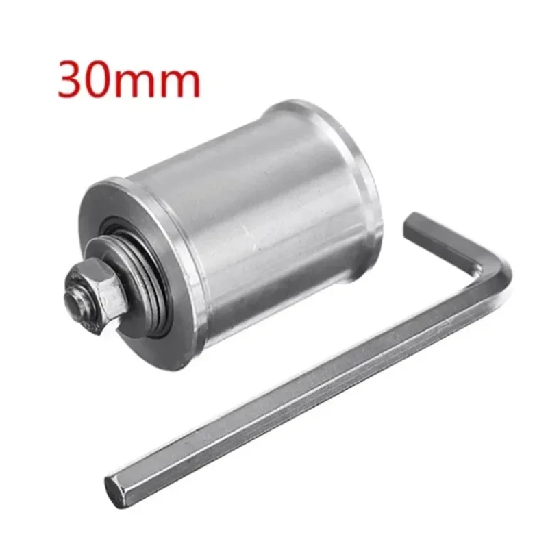 

High Quality 30/50mm DIY Double Bearing Driving Belt Sander Conveyor Guide Wheel With 8mm Shaft Rod / Wrench 1 Set