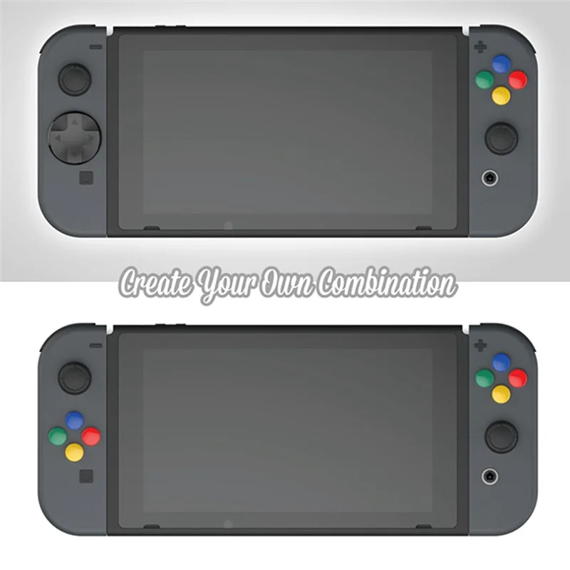 Ingenious-Game Joystick Protective Rocker Cap Thumb Grip Cover D-Pad Button Case For Switch Lite Joycon Game Console Accessories
