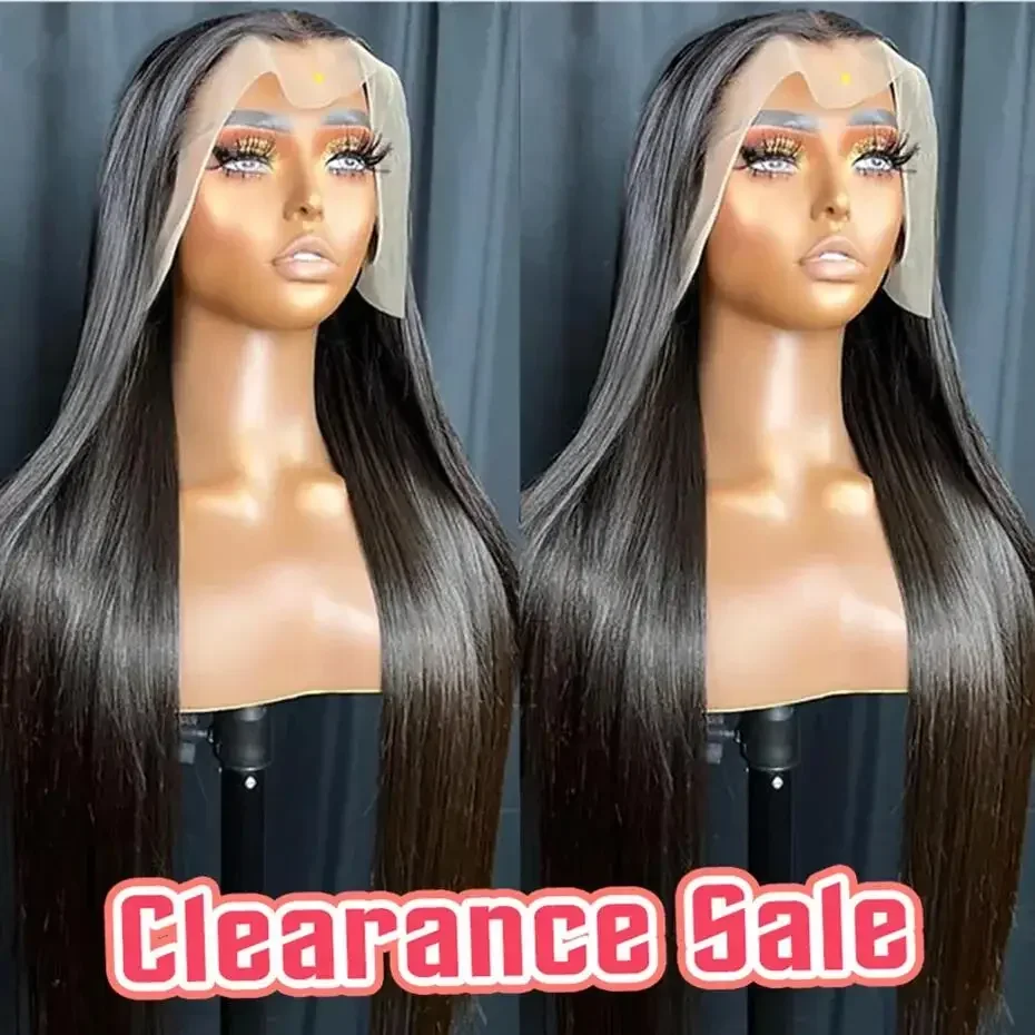 Transparent 13x4 Lace Frontal Human Hair Wig Peruvian Hair 13x6 Bone Straight Lace Wigs For Women Pre Plucked With Baby Hair