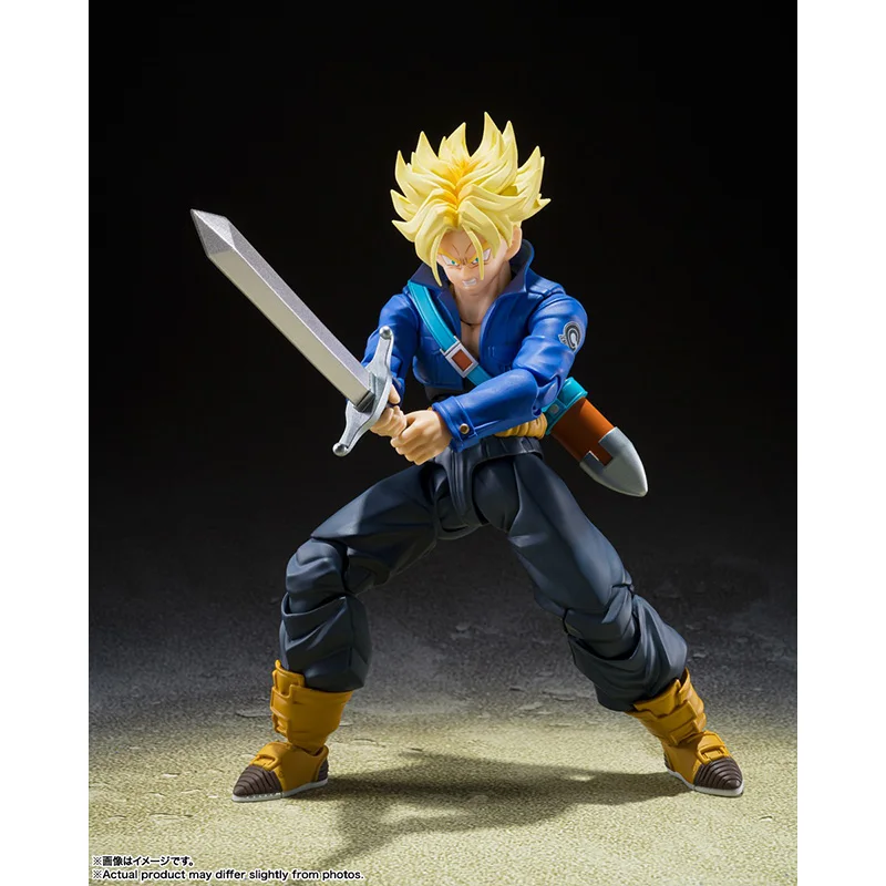 

Bandai Original S.H.Figuarts SHF Dragon Ball Super Saiyan Trunks Vegeta IV Anime Action Figure Finished Model Kit