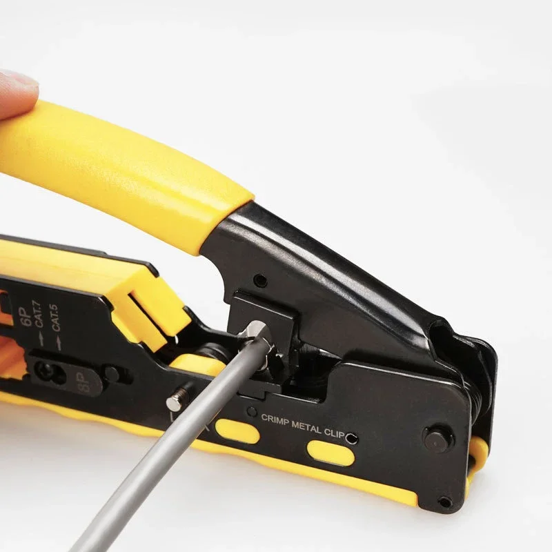 Multifunctioneel Netwerk Tang Krimpgereedschap Cat5 Cat6 Cat7 Rj45 Passeren Alles In Één Ez Crip Tool Voor Rj11 R12 Rj45