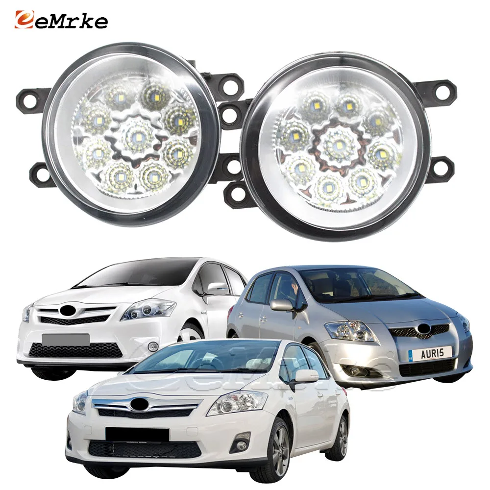 

2Pcs Car Fog Lights Assembly H11/H8 9W 12V LED DRL Daytime Running Light Headlights Lamp for Toyota Auris E15 /E18 2006-2019