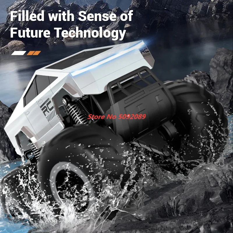 Jouets de voiture amphibie RC chenille amphibie escalade RTR véhicule électrique tout-terrain modèle 2.4G voiture télécommandée jouets pour enfants garçon