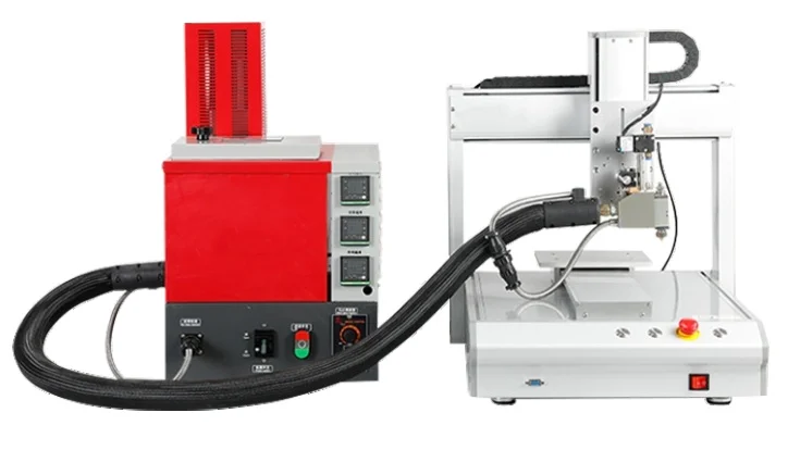 Picture 5: Potting New Speaker  Component Desktop GlueHot Melt Glue Machine   Adhesive Dispensing Machine  Glue