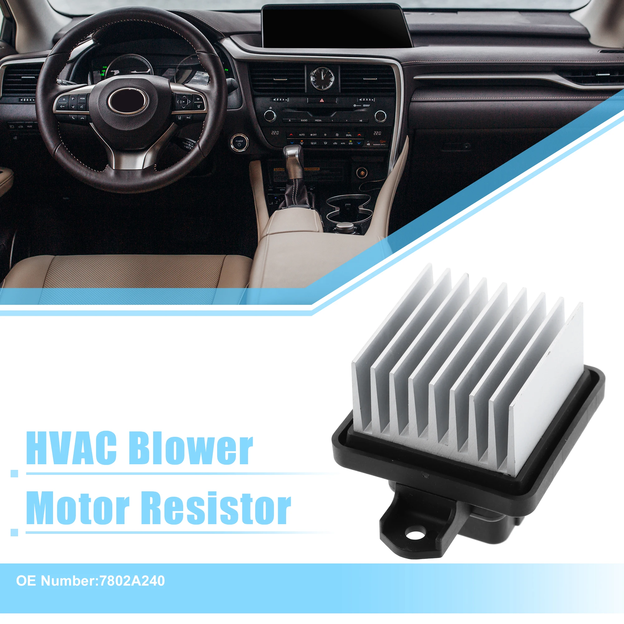 X Autohaux HVAC Blower Motor Resistor AC Blower Control for Mitsubishi Outlander Sport 2013-2020 for Mitsubishi Outlander 14-17