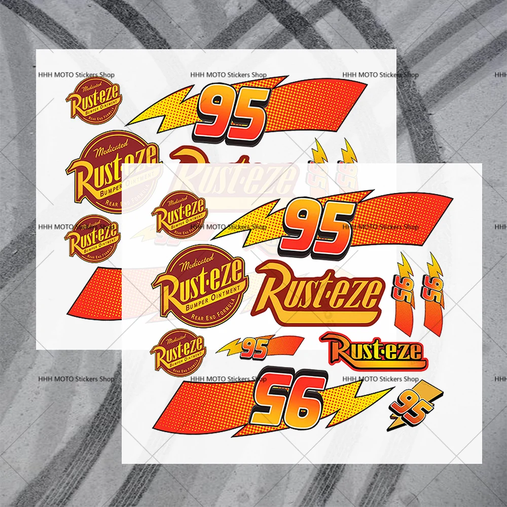 ملصقات الدراجات النارية مناسبة للخوذات خزانات وقود السيارات جسم السيارة Ation مقاوم للماء ورق ذاتي اللصق لـ R-RUSTEZES