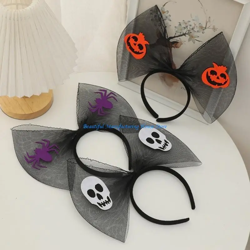 E56A Halloween kostuum hoofdbanden Halloween Cosplay Party Pompoen Spinnen