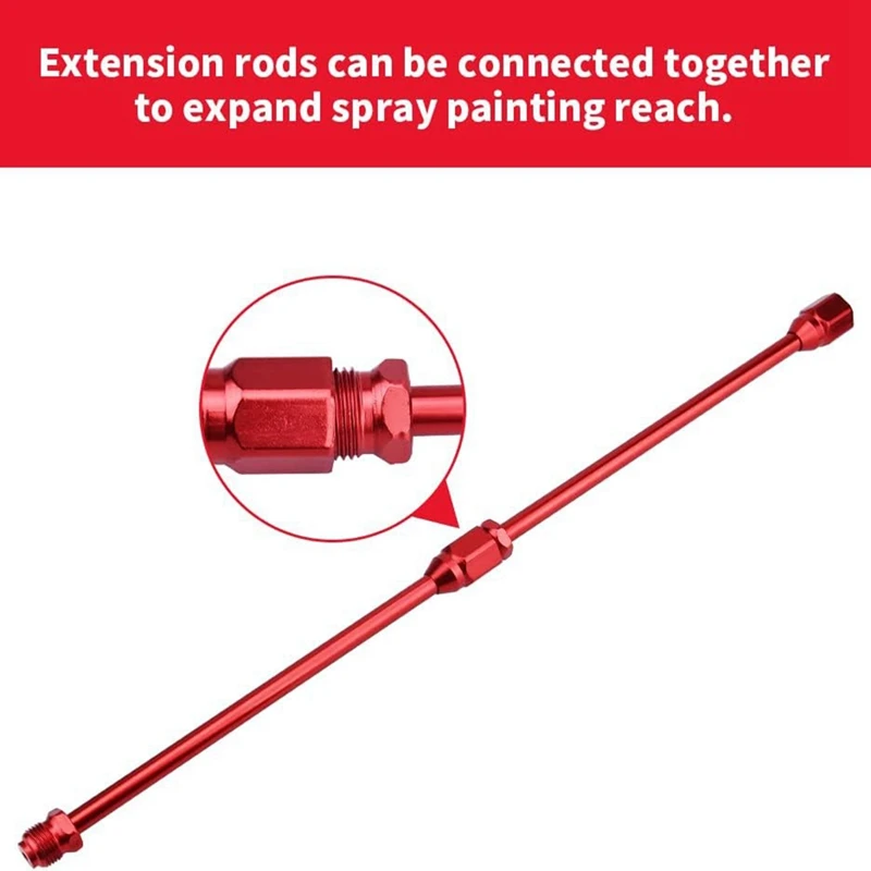 12 Inch (30 Cm) Spray Extension Rod+517 Nozzle+Nozzle Tip Protective Cover Replacement G7/8-14 For Airless Spraygun