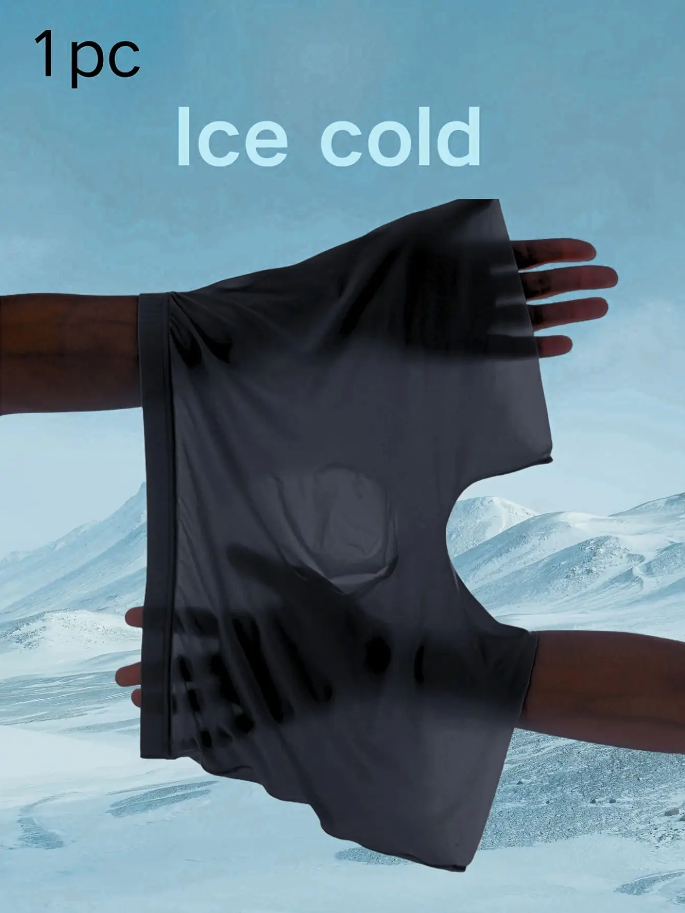 1 Piece Sexy Semi Sheer Men's Ice Silk Boxer Briefs Ultra-Thin Cool Ice Cold Breathable Soft Stretch Casual Daily Men Underwear