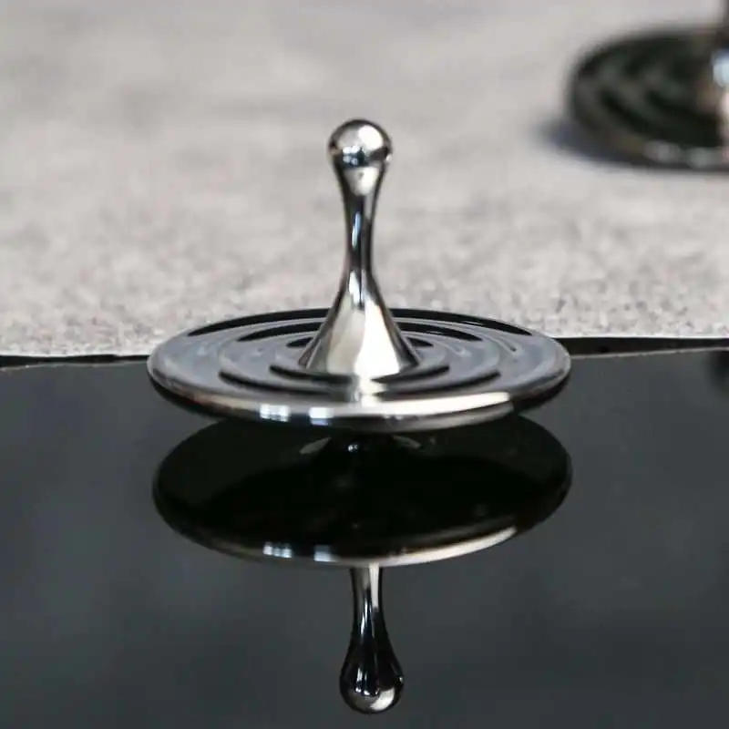 Fidget alívio do estresse brinquedos gota de água em forma de mão girando topo metal desktop giroscópio crianças adultos escritório diversão