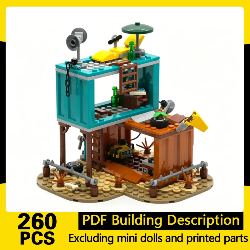 

Medieval Castle Model MOC Building Bricks Town Outpost Station Modular Technology Gifts Holiday Assemble Children Toys Suit