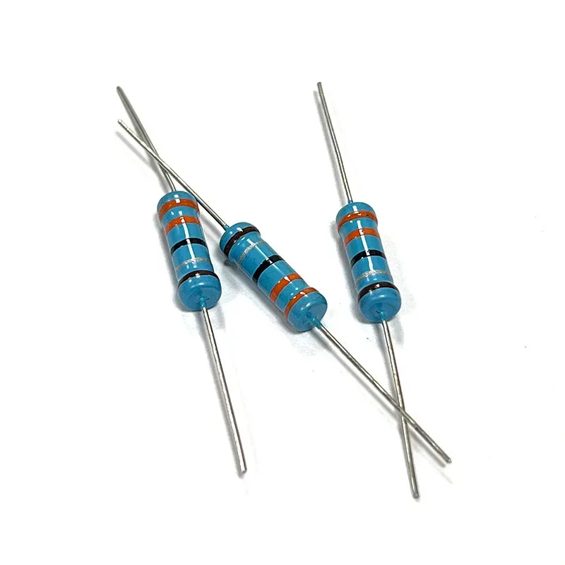20pcs 2W 3R3 33R 330R 3K3 33K 330K 3.3 33 330 Ohm R K 1% ความแม่นยําตัวต้านทานฟิล์มทองแดง 0.1R-10M