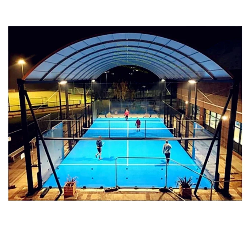 Outdoor Waterproof Tent Sport Fields Cover Steel Structure padel Tennis court Roof for football Court tent factory