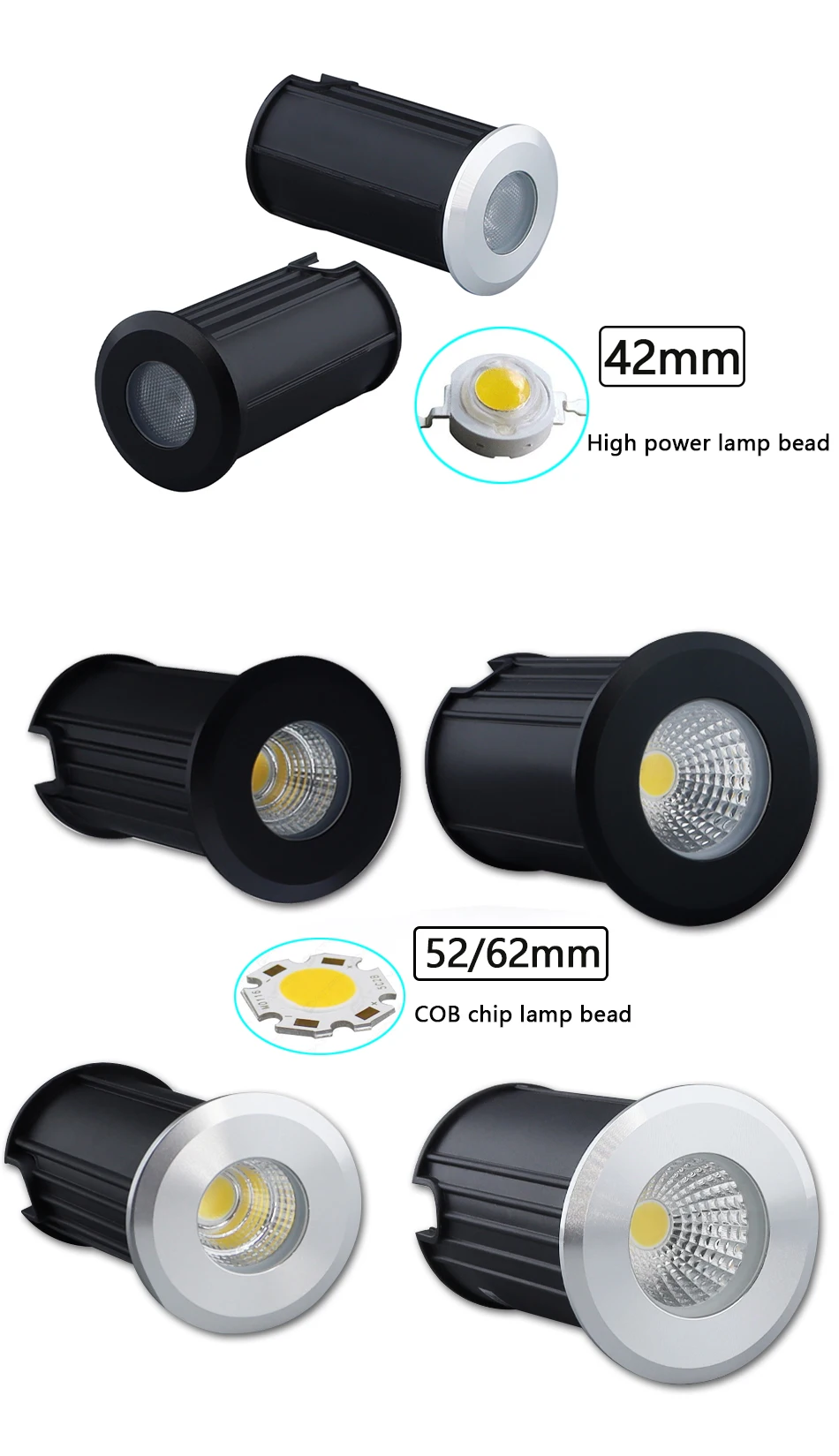 1W 3W 5W Waterproof IP67 LED Underground Light DC12V 24V Outdoor Ground Garden Path Floor Buried Yard Spot Landscape AC220V110V