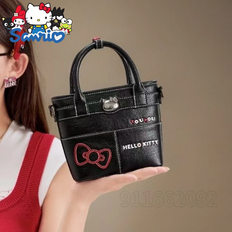  Hello Kitty New Mini Handbag Luxury Brand Fashion Mini Women's Shoulder Bag Cartoon Casual Women's Bag High Quality