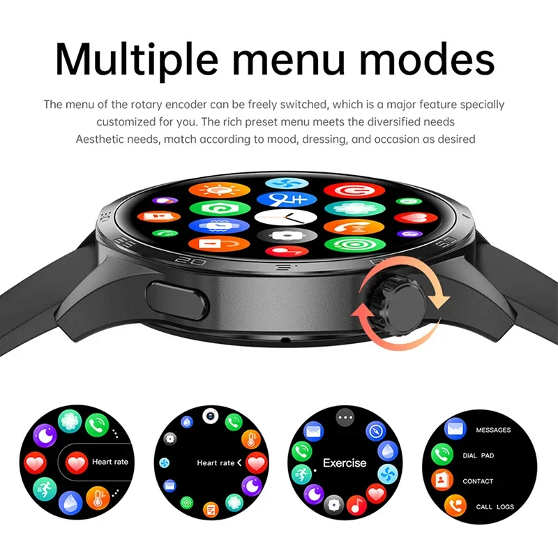 Xiaomi GPS NFC ساعة ذكية للرجال 360*360 AMOLED شاشة معدل ضربات القلب بلوتوث دعوة IP67 مقاوم للماء رجل Smartwatch 2024