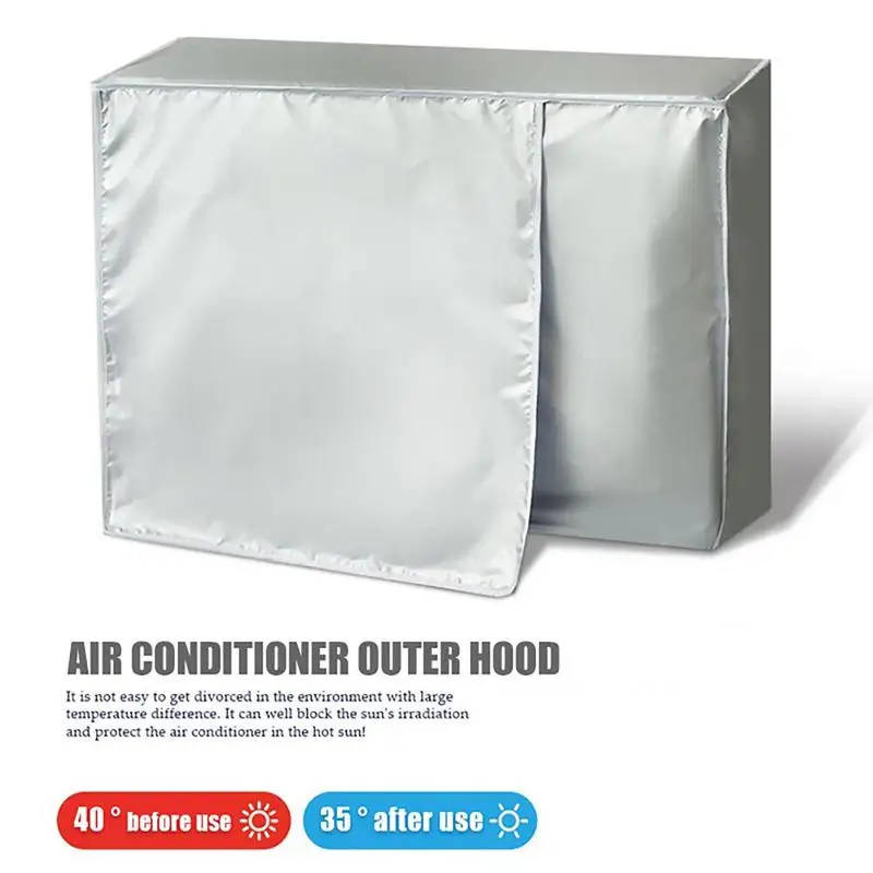 Air Conditioner Cover Waterproof Sun Protection Protective Case Air Conditioning Outdoor Main Unit Protective Cover Dust Covers