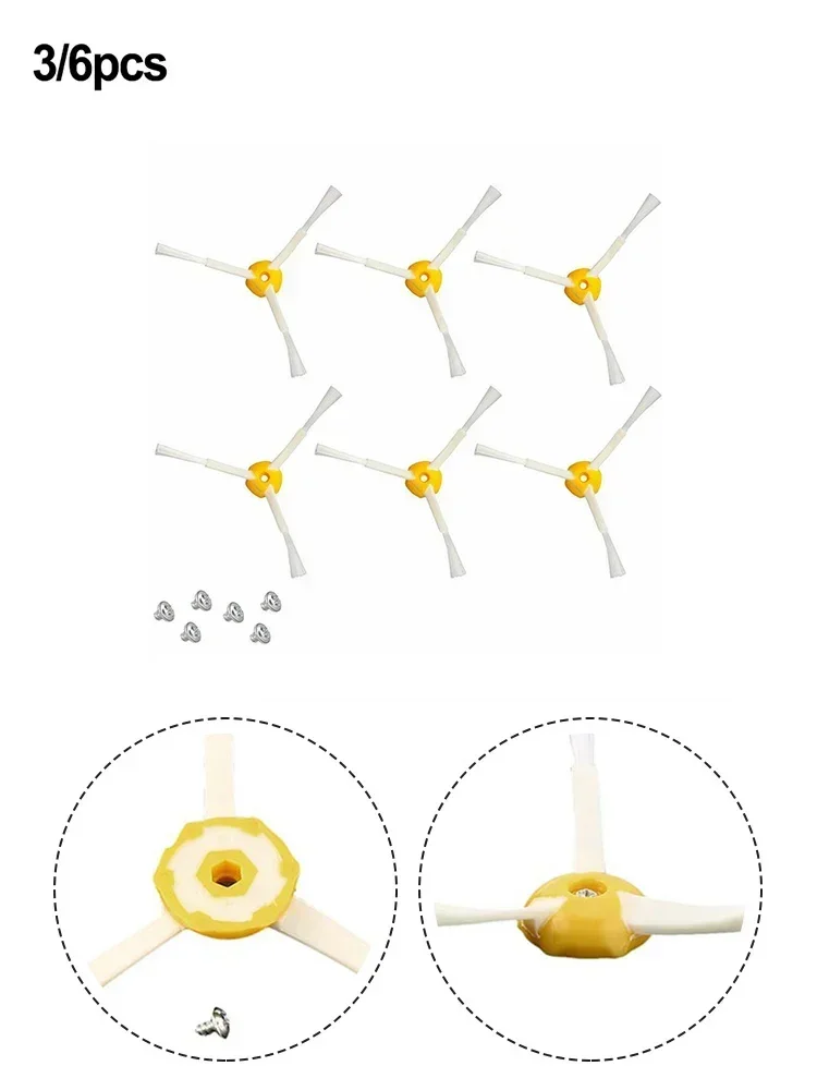 Irobot-スペアパーツ500, 600, 700, 3, 6パーツ,サイドブラシ,ネジ,家庭用掃除機用