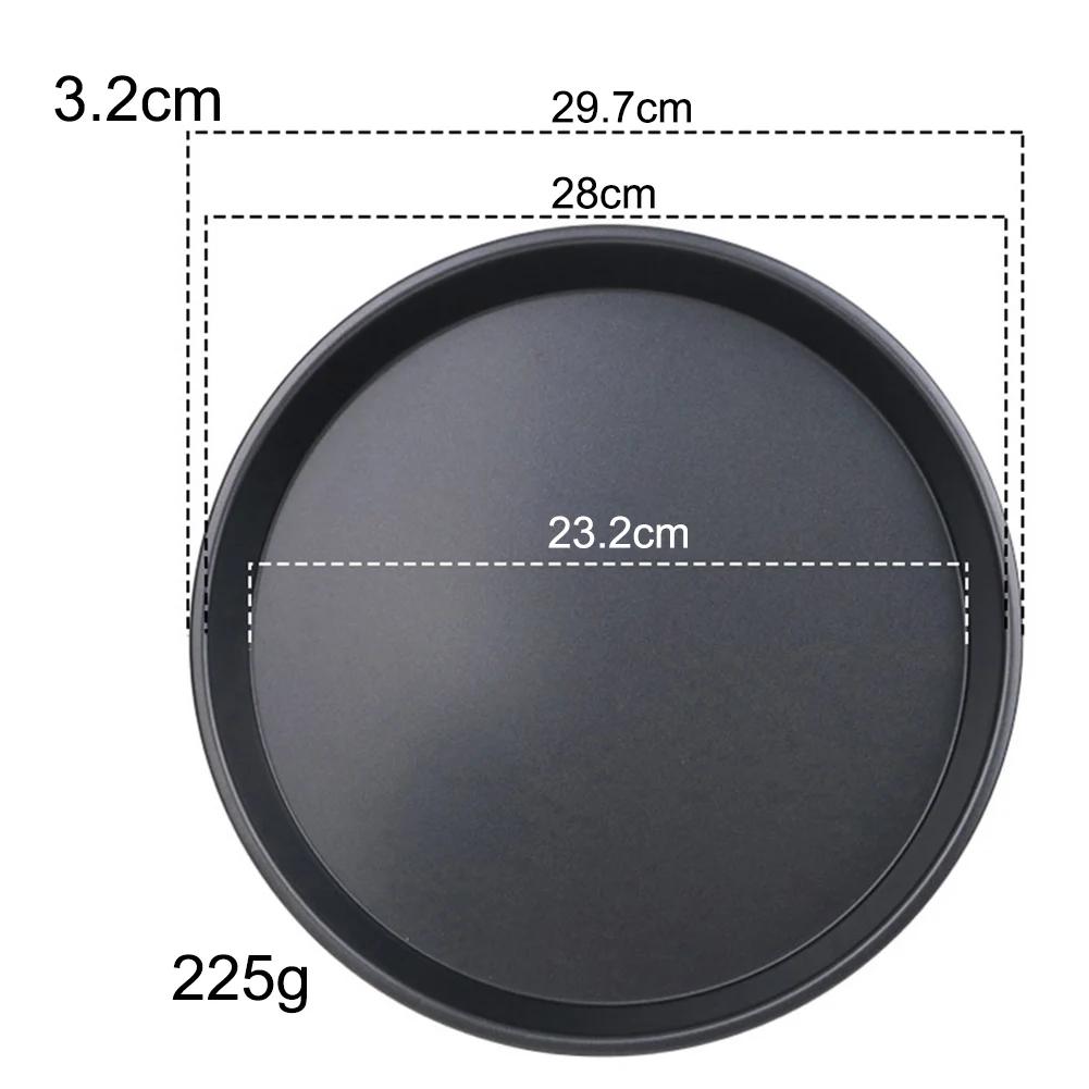 Carbon Steel Pizza Oven Pan Non-Stick Non-Stick Coating Round Shape 12 Inch Cook Tray G Non-Stick Microwave Oven Pan