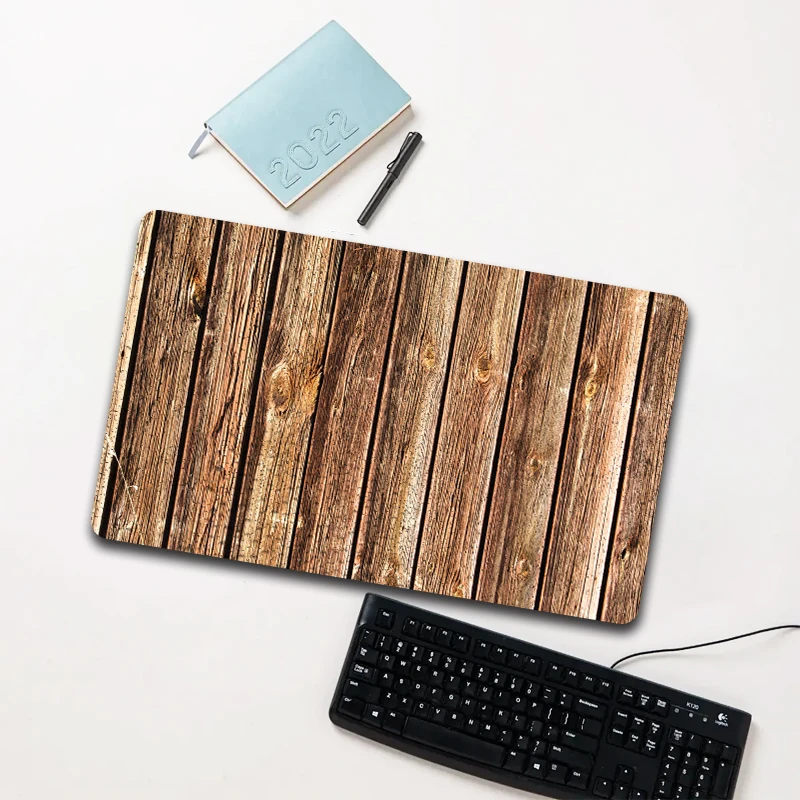 

Wood Pattern Mouse Pad Large Non-slip Waterproof Desk Mat for Laptop Office