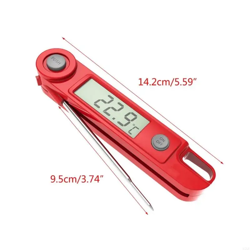 Termómetro carne inalámbrica 57QF para asar a parrilla Smoking Digital Instant Temperatura Monitoreo sonda Tipo