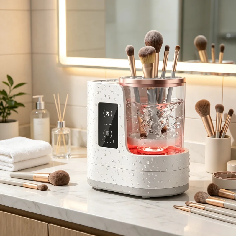 Electric Makeup Brush Cleaner Washer Dryer Automatic Cleaning Machine for Foundation Puff Mask Brush Beauty Tools 메이크업 브러시 세척기