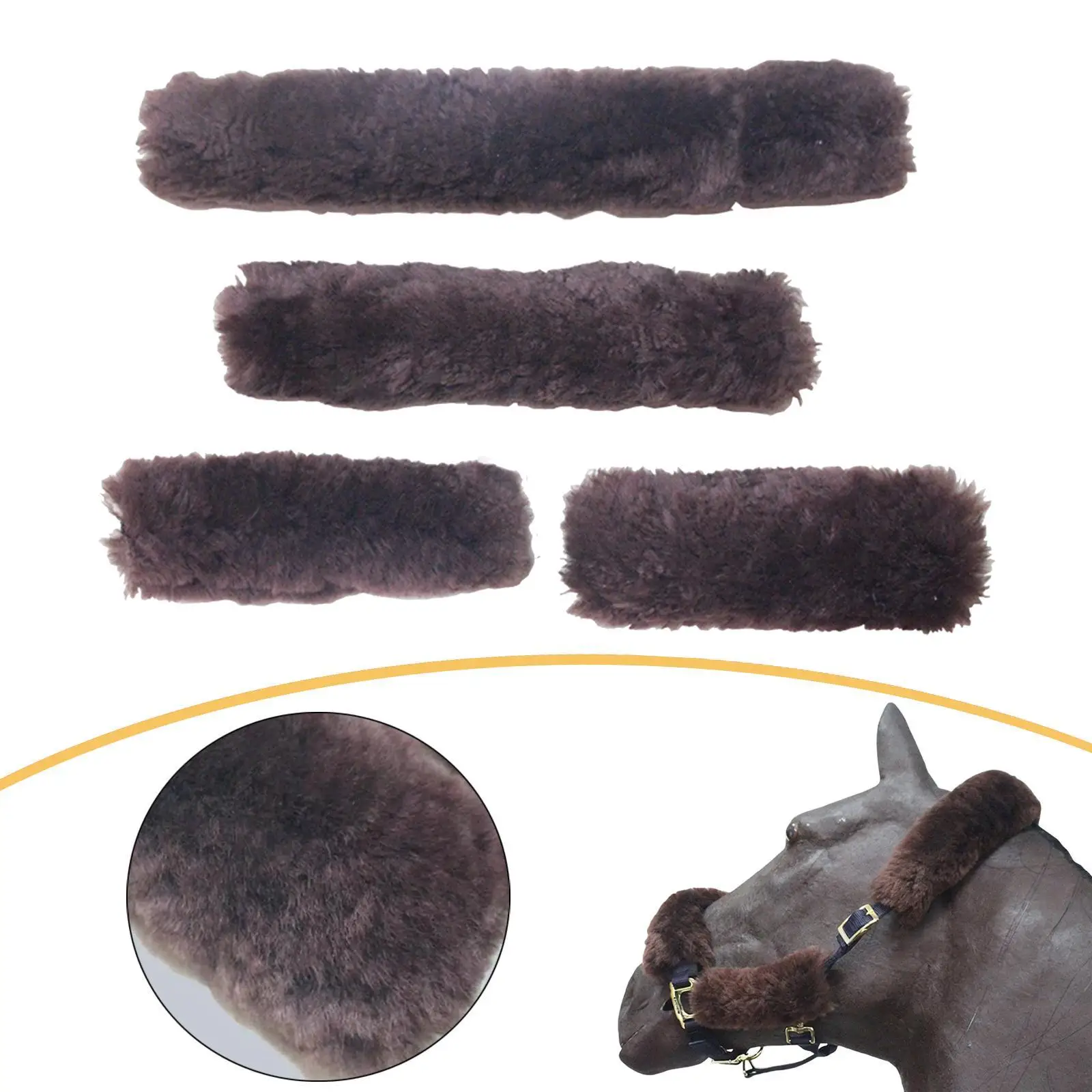 horse-halter-covers-set-soft-plush-replacement-bridle-wraps-for-horses-trailering-and-stable-gear