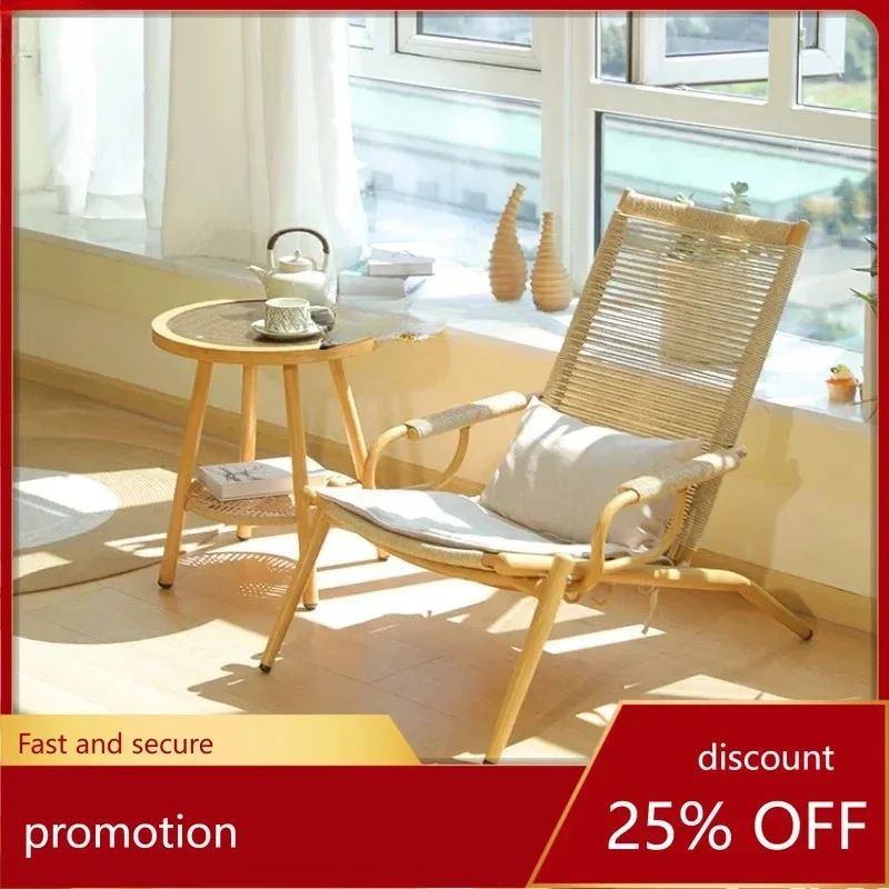 folding chair can sit and lie down dual-purpose lazy sofa balcony leisure rattan chair