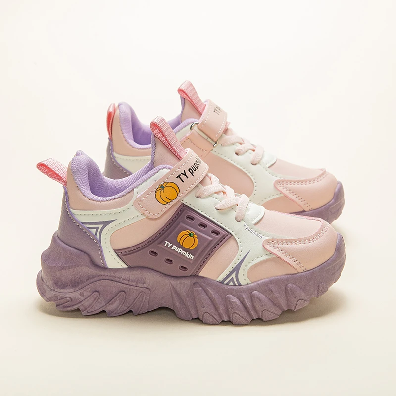 

Детские кроссовки с милым принтом тыквы, на липучках, повседневная обувь для малышей и детей младшего возраста