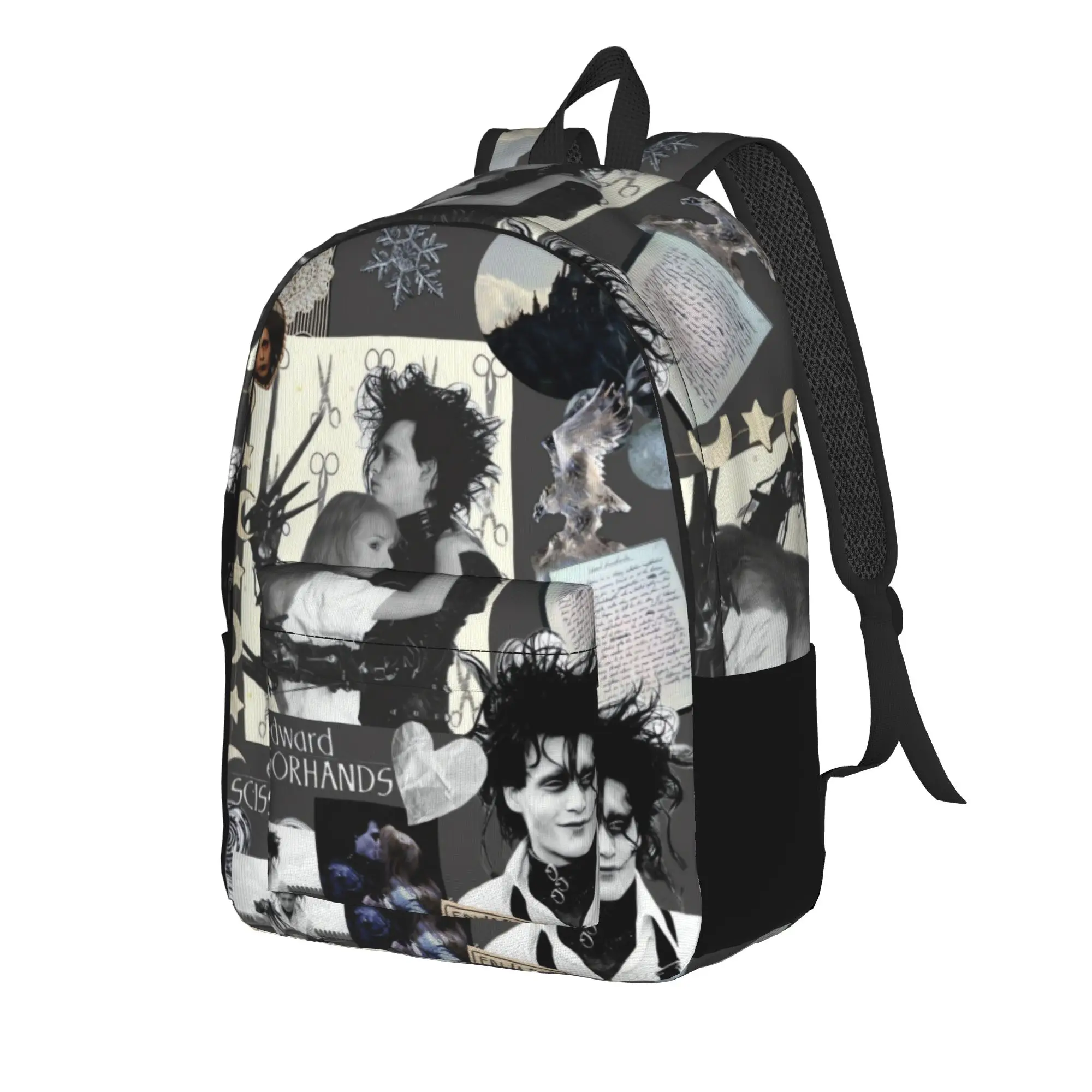 Edward Scissorhands Backpack  Outdoor Backpacks Men Design Print High School Bags Novelty Rucksack