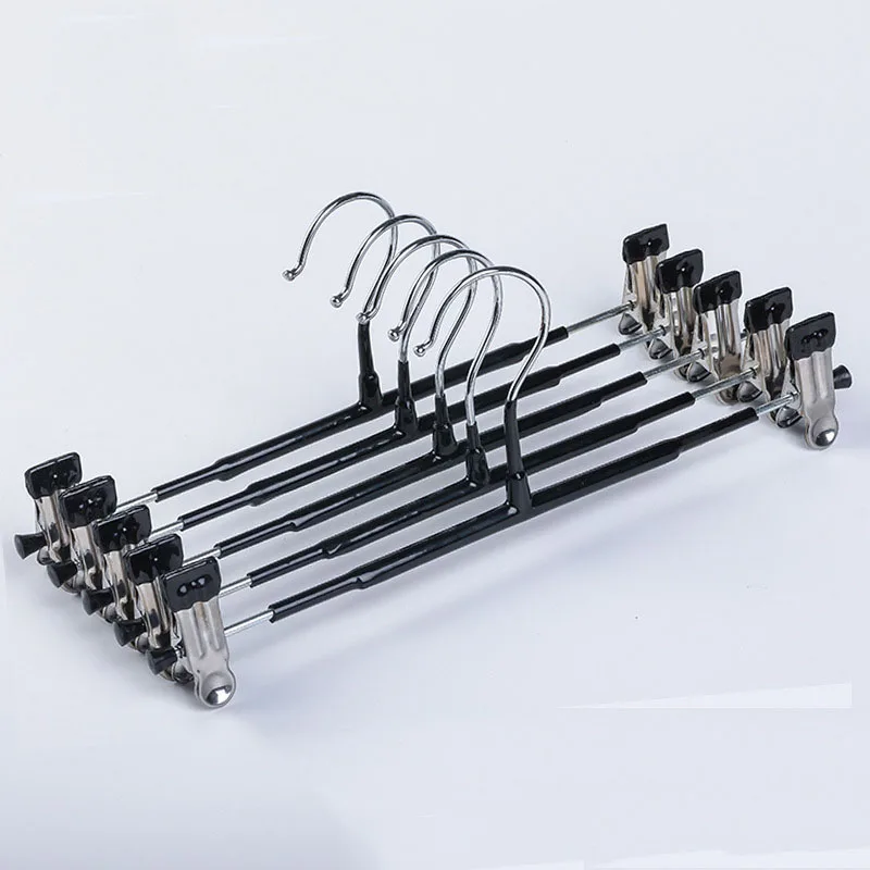 Clothes Rack 5Pcs Pants Hanger Trouser Hangers Underwear Storage Wardrobe Drying Rack Traceless Hangers Tweezers  Non-slip