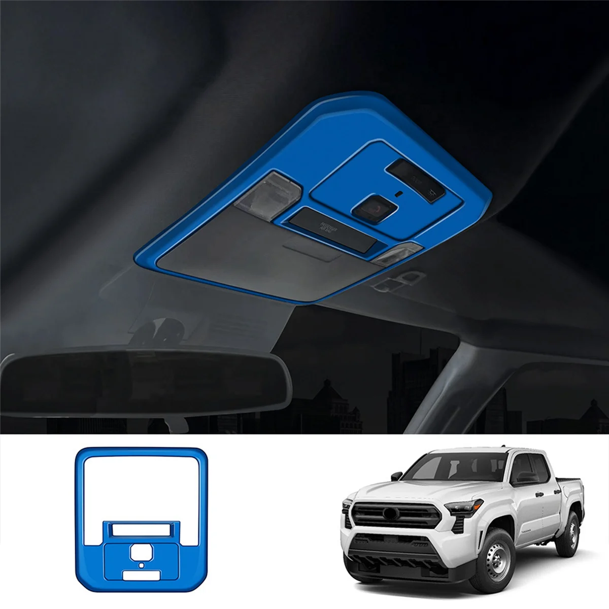 

Car Front Reading Light Trim Cover Roof Lamp Panel Frame for Toyota TACOMA 2024 Car Interior Accessories,A-A51K