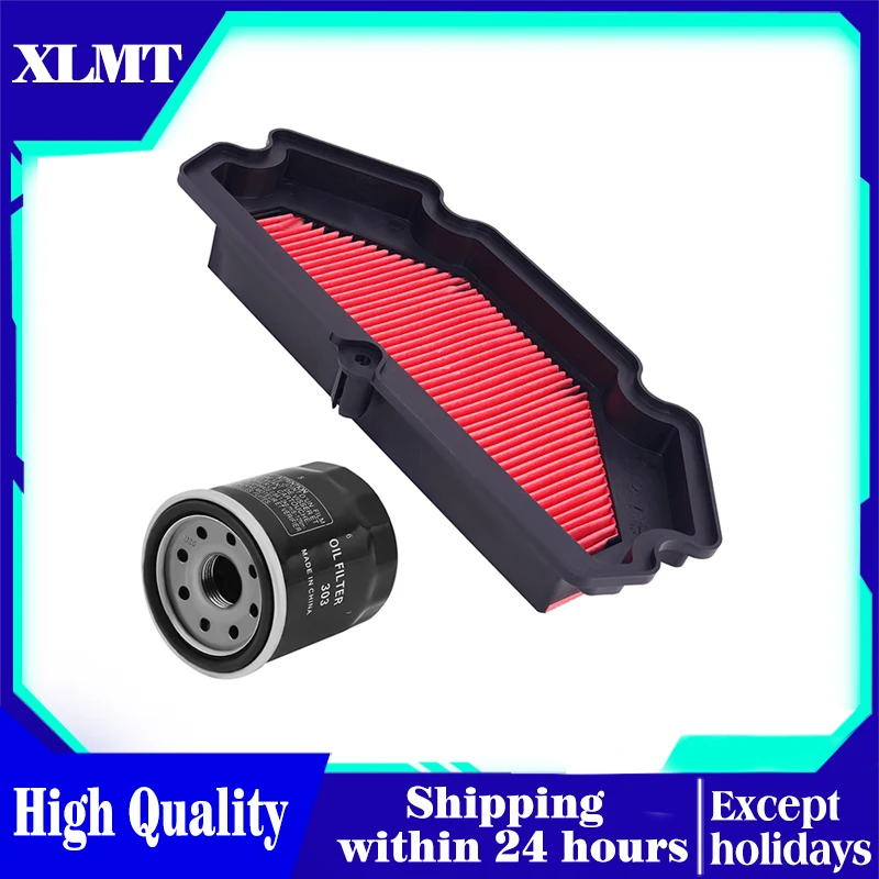 Motorcycle Accessories Air Filter & Oil Filter Cleaner For Kawasaki ER-6F EX650 ER-6N ER650 ABS 2013-2016 11013-0713
