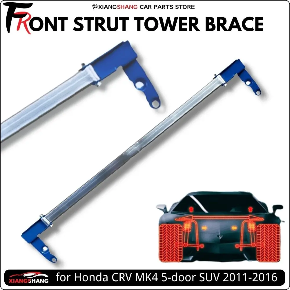 Front Strut Bar Tower Brace for Honda CRV MK4 5-door SUV 2011-2016 Aluminum Alloy Stabilized Anti-Roll Sway Bar