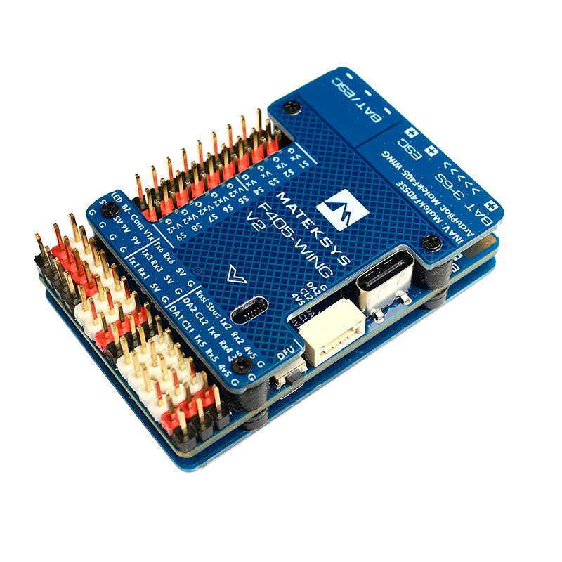 Auf Lager Matek Mateksys F405 WING V2 Flight Controller Integrierter ICM42688P OSD SD Slot für ArduPilot / INAV Rc Spielzeug Flugzeugmodell