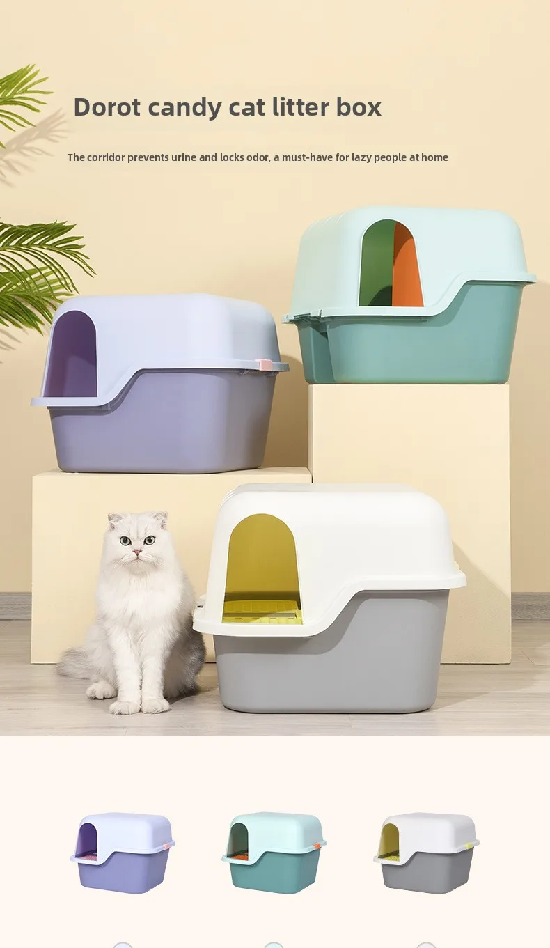 15.5 x 19.5 x 5.5 cat litter box PawsPik Stainless Steel Cat Litter Box & Metal Scooper, X-Large Light Gray main image 1