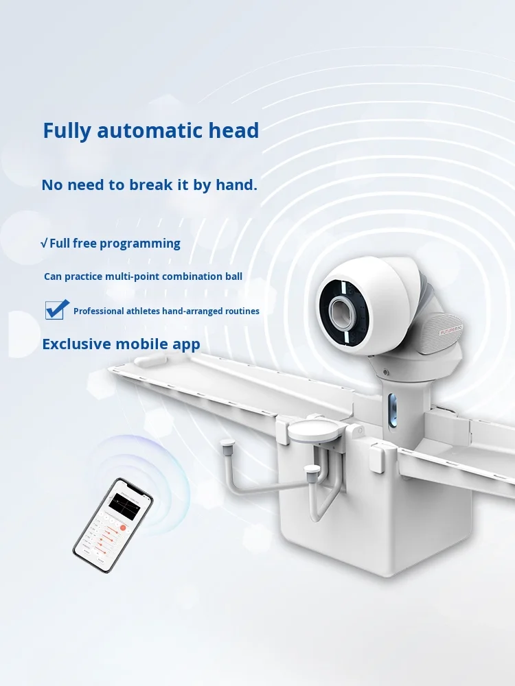 Profesjonalna maszyna do tenisa stołowego STLF OMNI, sterowana aplikacją, z darmowym programowaniem, przenośny trener do ćwiczeń w domu, robot do tenisa stołowego.