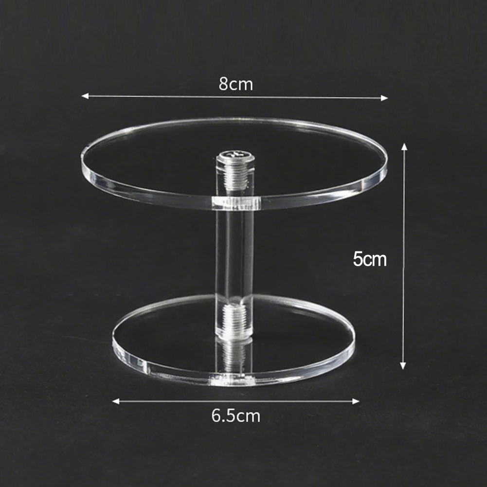 Display Risers Set - 3-teiliges Set aus durchsichtigen, runden Acryl-Display-Ständern