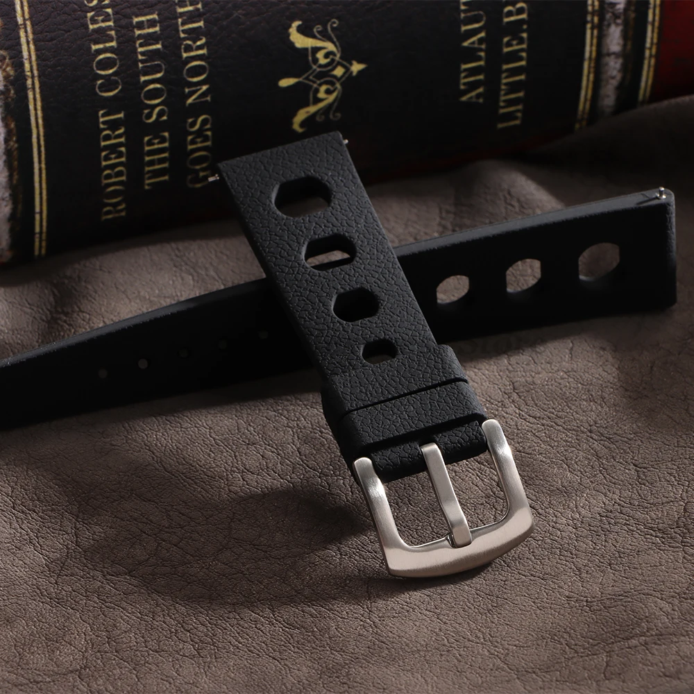 Nieuwe Tropische Rubberen Band voor Oris voor Seiko voor Citizen Quick Release Horlogeband 20mm 22mm Siliconen band voor Smart Horlogeband