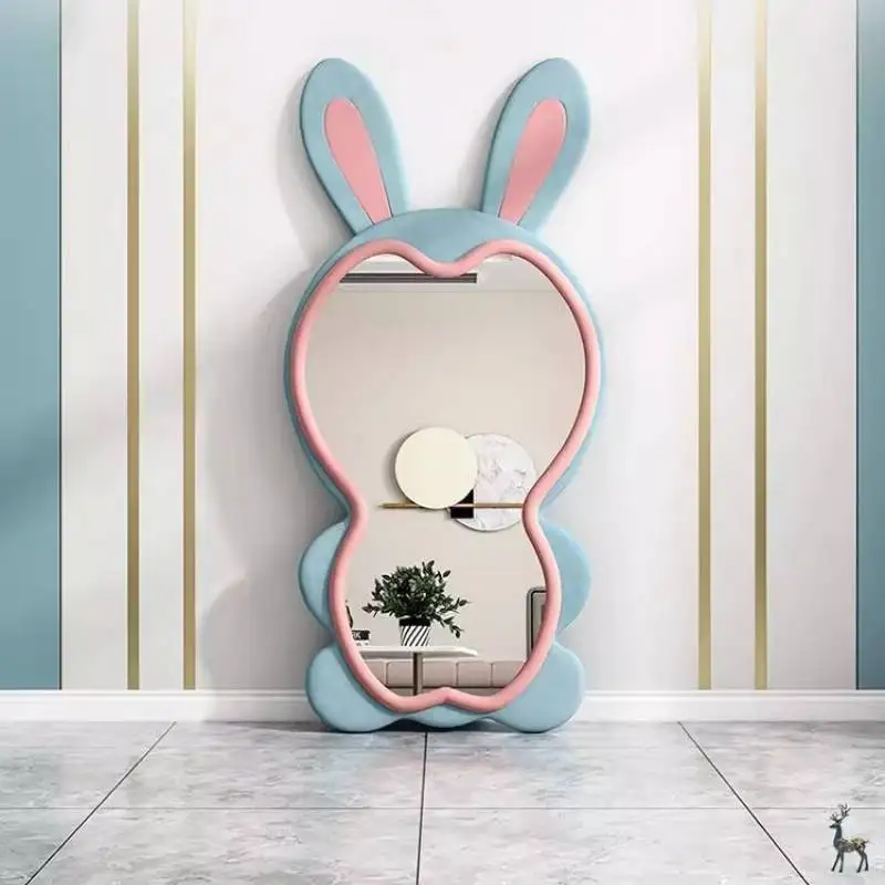 Camera da letto Specchi bianchi Corpo intero Principessa Unico Moderno Lusso Grandi specchi da pavimento Decor Oversize Miroir Sur Pied Mobili per la casa