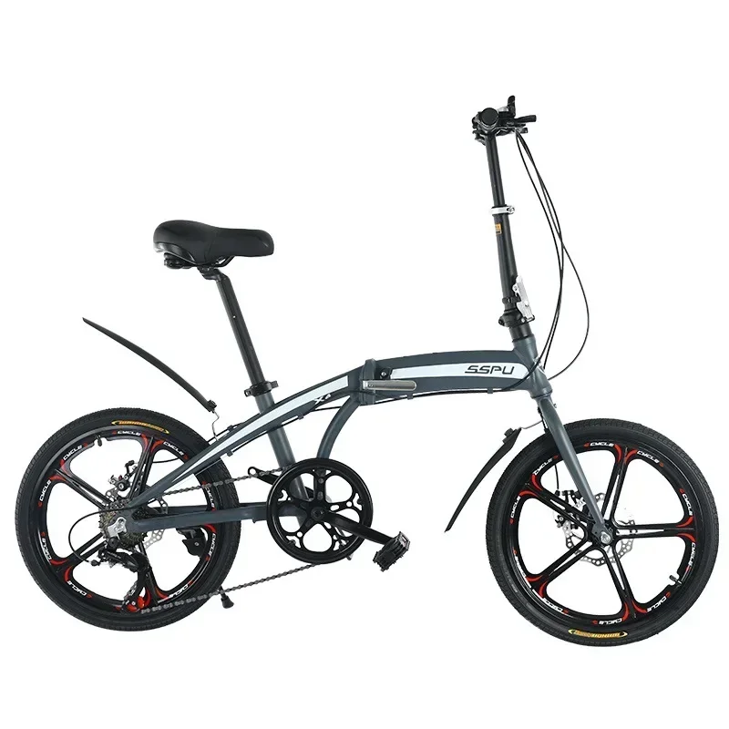 Lightweight Portable 20-inch Folding One-wheel Bicycle Adult Children's Variable Speed Pedal