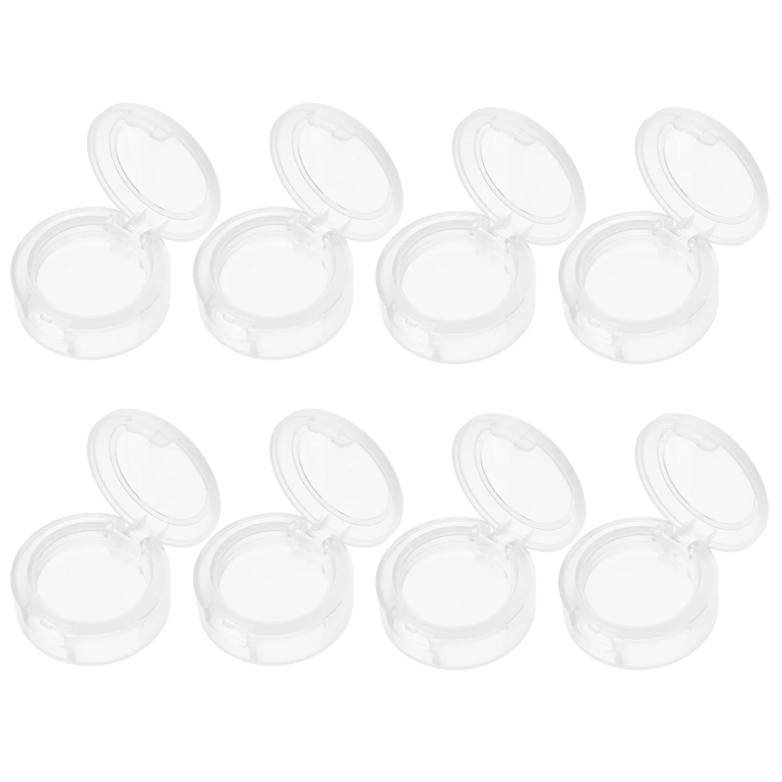 8 pezzi piastra vuota per trucco ampia applicazione fard fondotinta organizzatore ombretto bianco scatola di ricambio ombretto custodia compatta