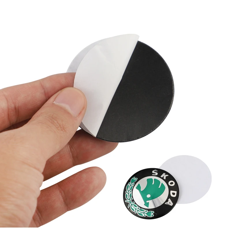 4 قطعة 56 مللي متر عجلة السيارة غطاء مركزي شعار ملصق لسكودا سوبيرب فابيا كاميك كاروك كودياق اوكتافيا السريع سكالا الملحقات الخارجية #4