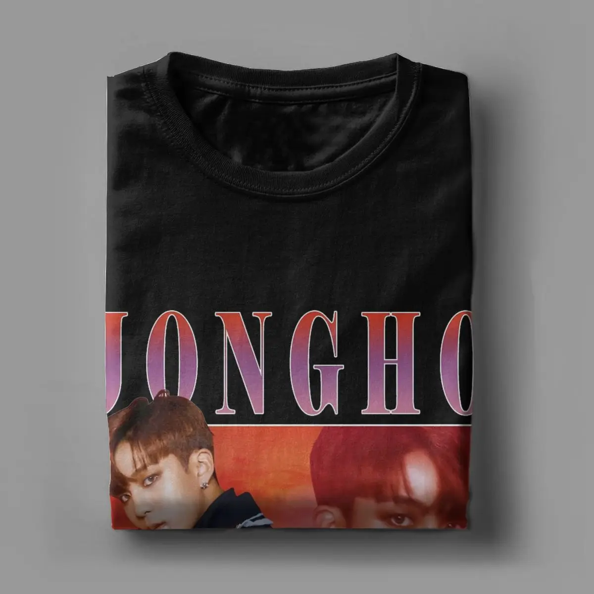 Men's Jongho ATEEZ T Shirt Cotton Clothes Funny Short Sleeve Crew Neck Tees Unique T-Shirts image 5