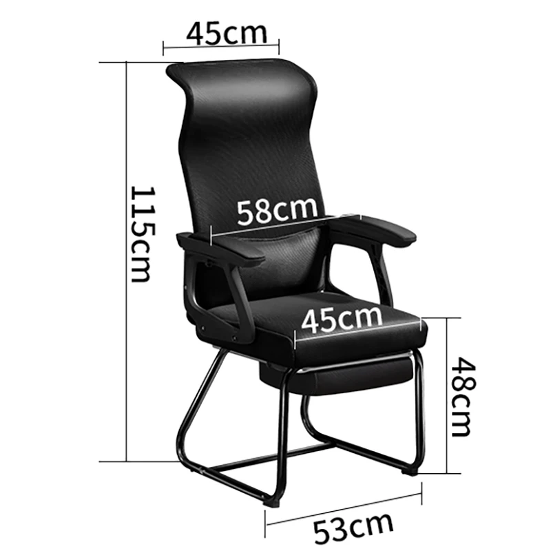 Trendy Meeting Office Chair Ergonomic Mesh Work Modern Relax Chair Cheap Black Unique Chaise Ergonomique Bureau Home Furniture