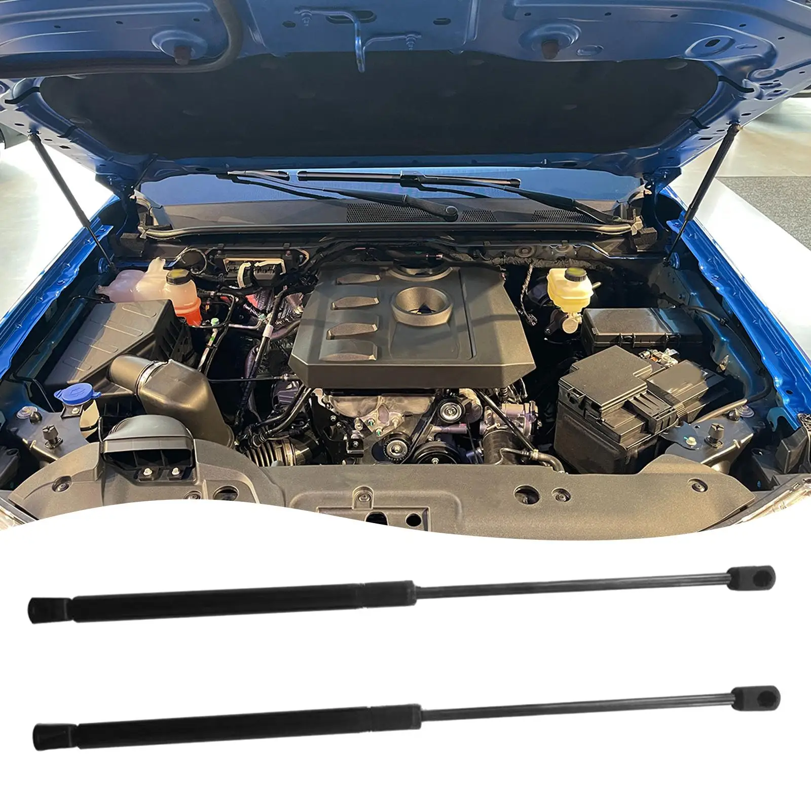 

2 Pieces Hood Lift Supports Hood Struts Easy Installation Practical Vehicle Fittings Automotive Replacement Lightweight Parts