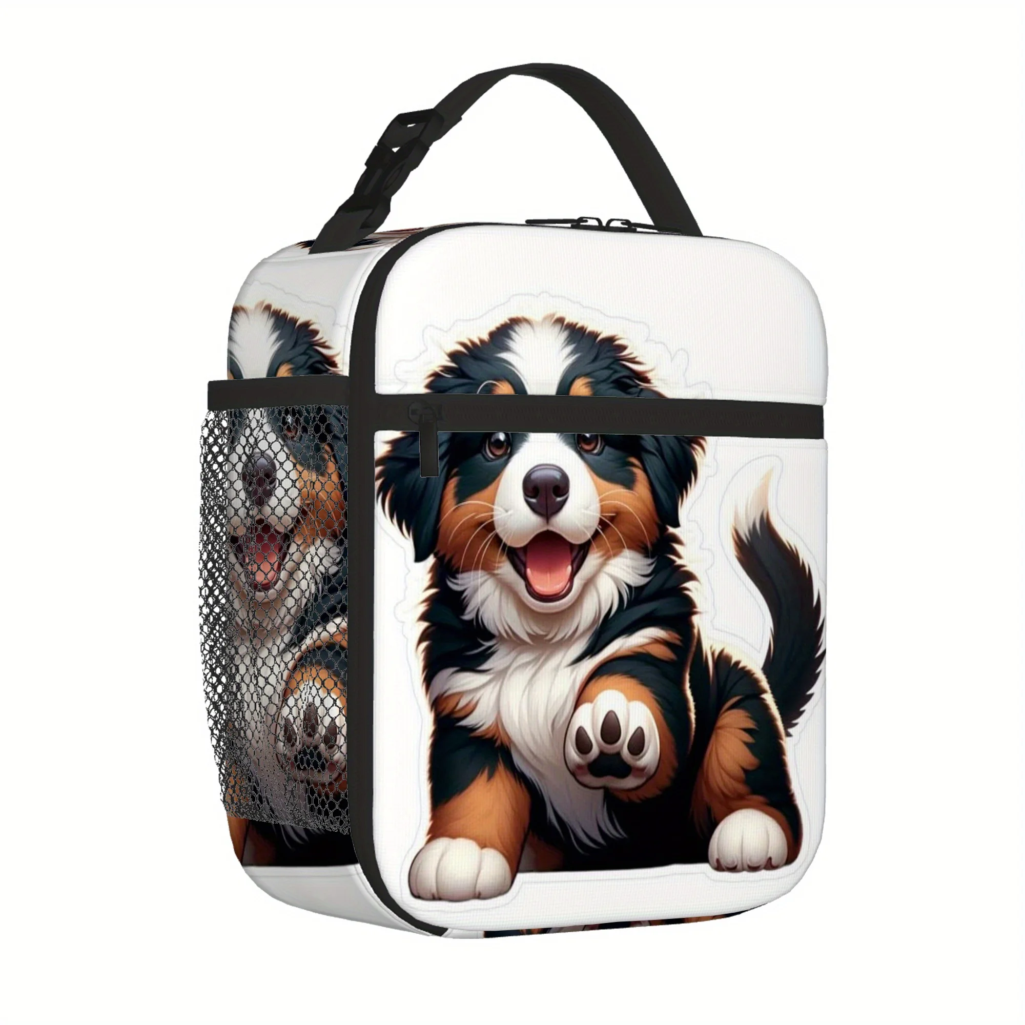 One Piece of a Sticker Featuring a Bernese Mountain Dog Design, Suitable for Thermal Insulation Bags. This Insulated Is Not Inte