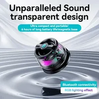 NEW G200 Portable Mini Magnetic Bluetooth Speaker RGB Light Speaker Mobile Phone Holder Wireless Speaker For Home Ktv Machine